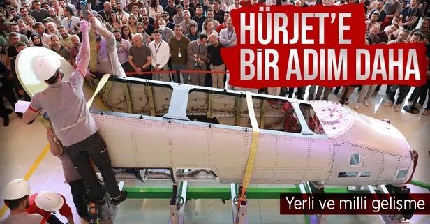 HÜRJET’te yeni aşamaya geçildi! Türkiye’nin ilk jet motorlu eğitim uçağının ön gövdesi...