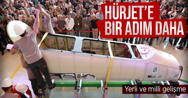 HÜRJET'te yeni aşamaya geçildi! Türkiye'nin ilk jet motorlu eğitim uçağının ön gövdesi...