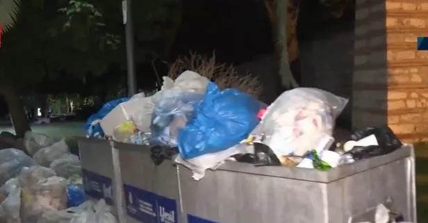 CHP’li belediyede iş bırakma eylemi! Ekrem İmamoğlu il il gezerken İstanbul Büyükşehir Belediyesi’nin önünde çöp yığınları oluştu