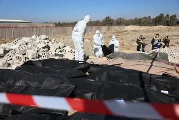 Şam yakınlarında 100 bin kişilik toplu mezar bulundu