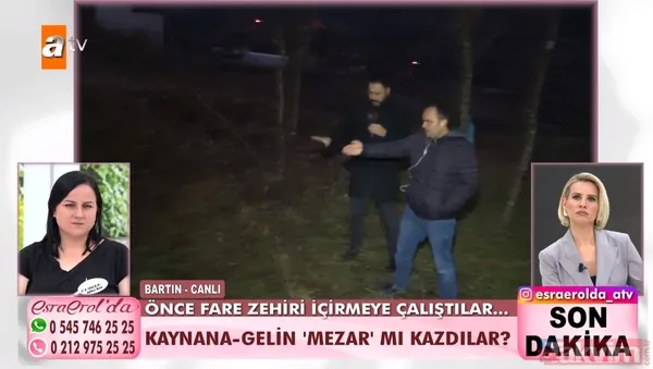 Yaşadıkları Yerde Korkut Ailesi'nin Komşuları Kaynana Ve Gelininin Mezar Kazdığını Söylediler. Yaşanan Gelişme Üzerine Esra Erol'un Ekibi Olay Yerine Giderek...