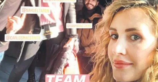 Radamel Falcao’nun eşi Lorelei Taron tramvayla istanbul turu