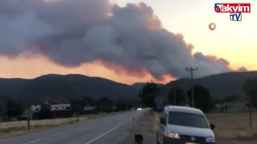 Muğla Marmaris’te orman yangını!