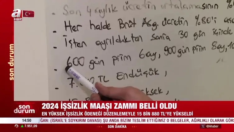 2024 yılı işsizlik maaşı zammı belli oldu!