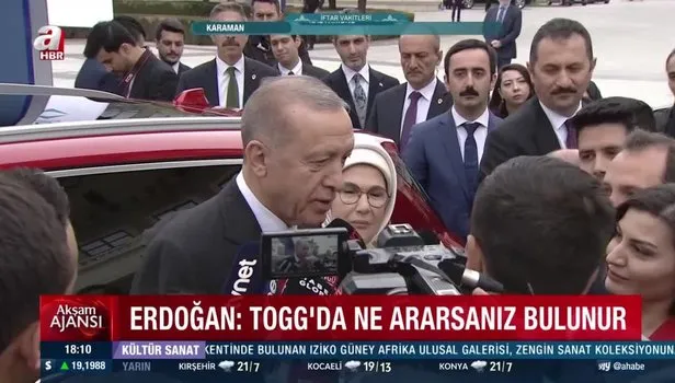 Başkan Erdoğan quot İnşallah bugünden itibaren Togg'u yollarda görmeye başlıyoruz