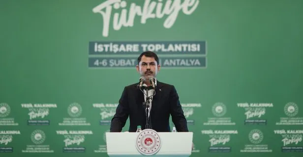 Bakan Kurum, Yeşil Kalkınma Yolunda Türkiye İstişare Toplantısı’nın sonuç bildirgesini açıkladı