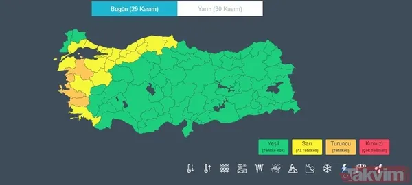 HAVA DURUMU | İstanbul dahil 23 kente Meteoroloji'den turuncu ve sarı uyarı - 4