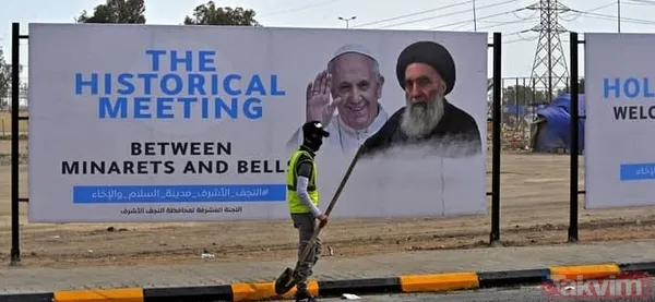 SON DAKİKA: Irak'ta kırmızı alarm! Papa Sistani'yle görüştü - 26