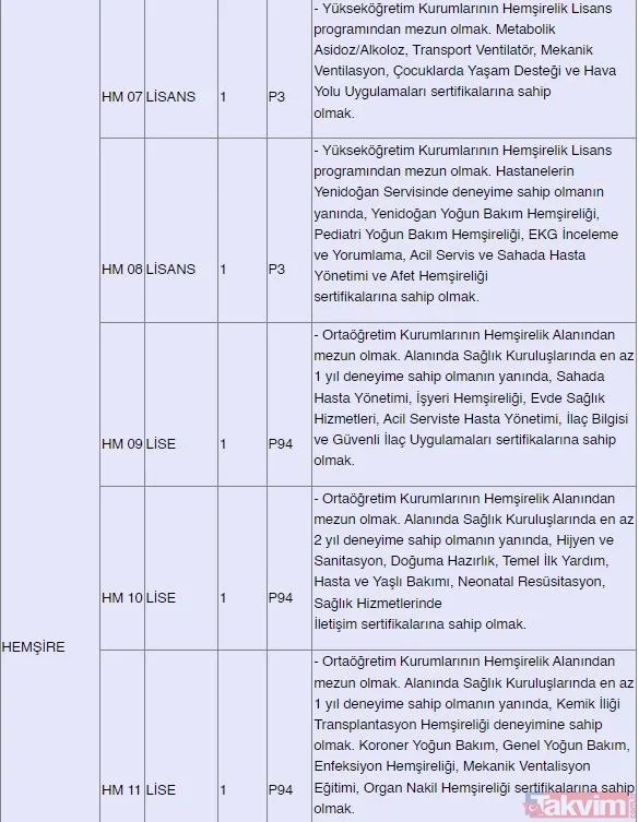 Kamuda istihdam fırsatı! 382 sözleşmeli personel alınacak: Güvenlik, şoför, hemşire, büro personeli, sağlık teknikeri... - 15