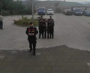 Saklandığı ormanda enselendi