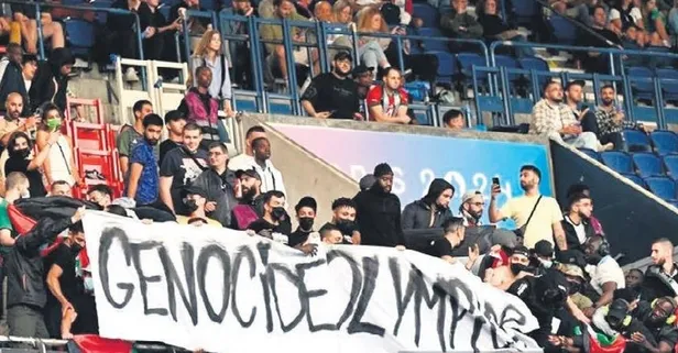 Fransa Olimpiyat Organizasyon Komitesinden, İsrail'i protesto eden taraftarlara soruşturma