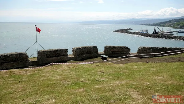 Trabzon'da 13. yüzyıldan kalma Akçakale Kalesi'nin kalıntıları deniz dibinden çıkarılıyor - 18