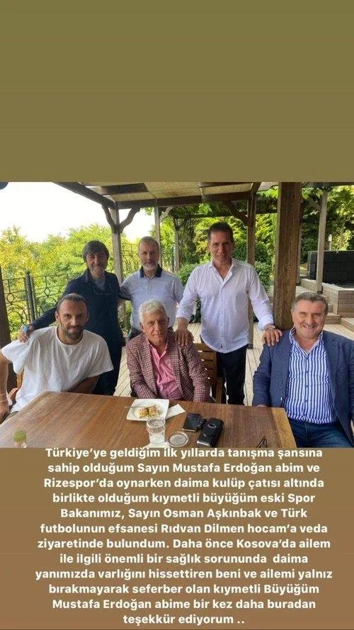 Son dakika: Vedat Muriç'ten veda paylaşımı