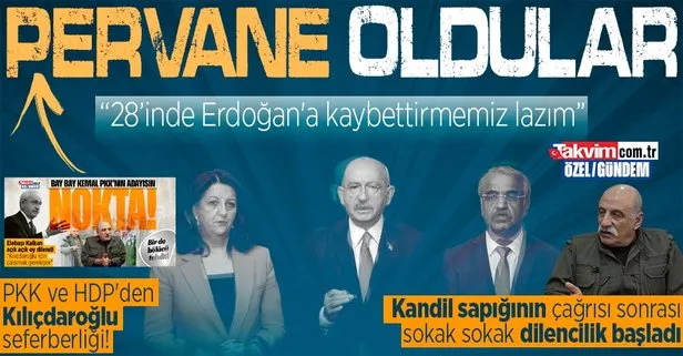 PKK ve HDP’den Kılıçdaroğlu seferberliği! Kandil sapığı Duran Kalkan çağrı yaptı Pervin Buldan oy dilendi: Erdoğan’a kaybettirmemiz lazım