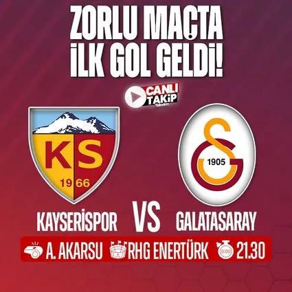 Kayserispor - Galatasaray | CANLI
