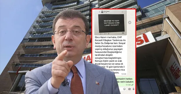 CHP'de "Ekrem" diyen önce fişleniyor sonra ihraç ediliyor! 35 yıllık partili maaile rozet attı: "Seni İBB adayı yaptığımız güne lanet"