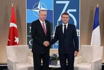 Macron ile görüştü
