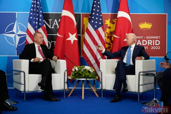 Madrid'de Türkiye - ABD zirvesi! Başkan Recep Tayyip Erdoğan, ABD Başkanı Joe Biden ile bir araya geldi - 9