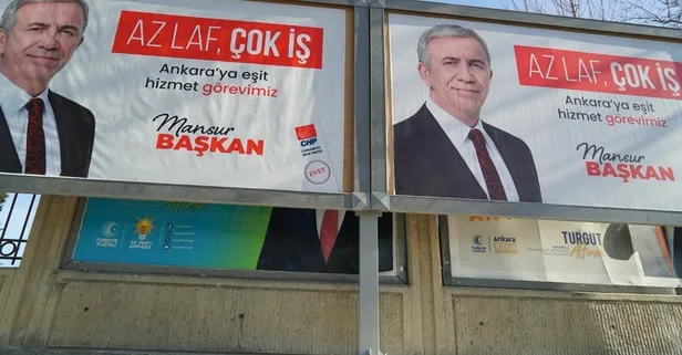 Son dakika: CHP usulü demokratik seçim! CHP'li Mansur Yavaş'tan Cumhur İttifakı'nın adayı Turgut Altınok'un afişlerine engelleme