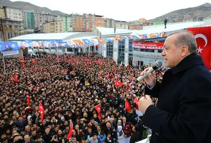 Hakkari’de Erdoğan coşkusu