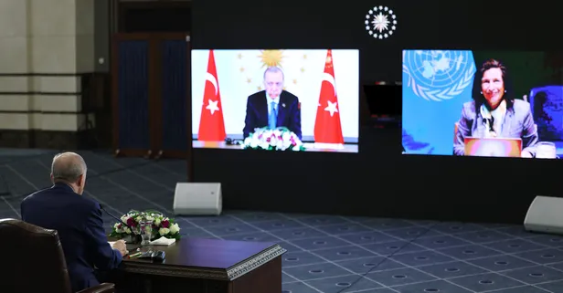 Başkan Erdoğan İklim ve Adil Geçiş Üzerine Çevrim İçi Liderler Toplantısı'na katıldı