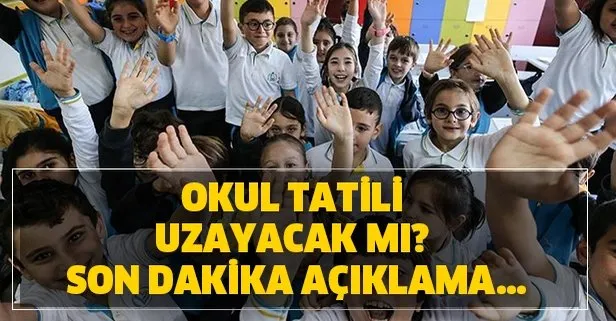 Okul tatili uzayacak mı? Bilim Kurulu son dakika okul tatili uzuyor mu? Okullar Pazartesi açılacak mı?