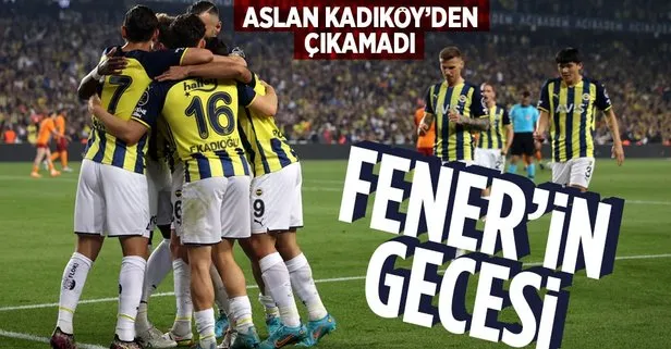 Kadıköy’de Fener’in gecesi! Fenerbahçe 2-0 Galatasaray | MAÇ SONUCU