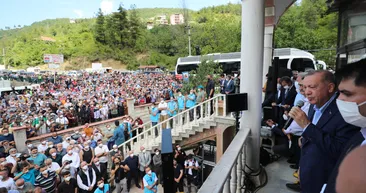 Başkan Erdoğan, selden etkilenen yerlerin Afet Bölgesi ilan edildiğini açıkladı