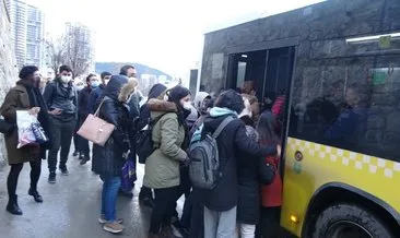 Kartal’da İETT otobüsü yolda kaldı trafik felç oldu