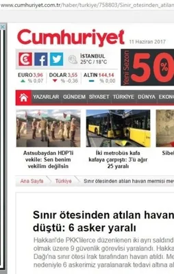FETÖ'nün paçavrası Cumhuriyet'ten PKK hassasiyeti