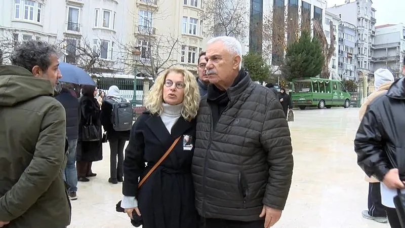 Halil Ergün cenazeye katıldı. (DHA)