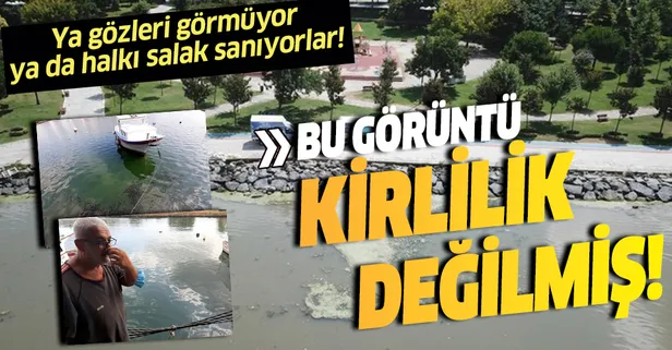 CHP'den göz göre göre Haliç yalanı! CHP'nin 'kirlilik yok' dediği Haliç'e bakın!