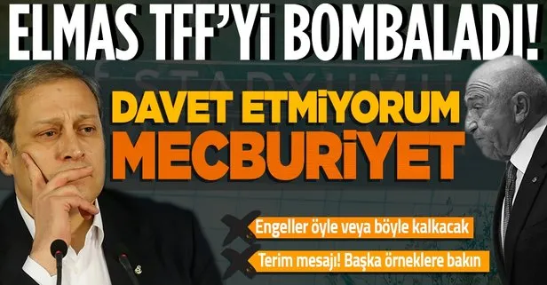 Galatasaray Başkanı Burak Elmas TFF’yi bombaladı: İstifaya davet etmiyorum bu bir mecburiyet!