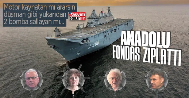 Halk TV'de Tele 1'de TCG Anadolu hazımsızlığı! Düşman gibi konuştular: 2 bomba ile batırırlar... Türker Ertürk, Orhan Bursalı, Merdan Yanardağ...