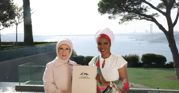 Emine Erdoğan, Burundi Devlet Başkanı'nın eşi Ndayishimiye ile görüştü | Ndayishimiye "Küresel Sıfır Atık İyi Niyet Beyanı"na imza attı