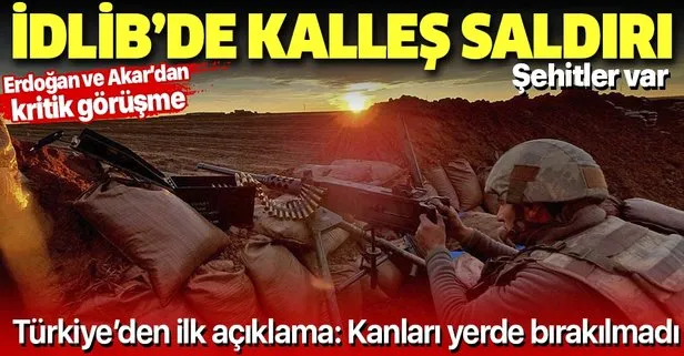 Son dakika: MSB: İdlib'de 5 asker şehit oldu