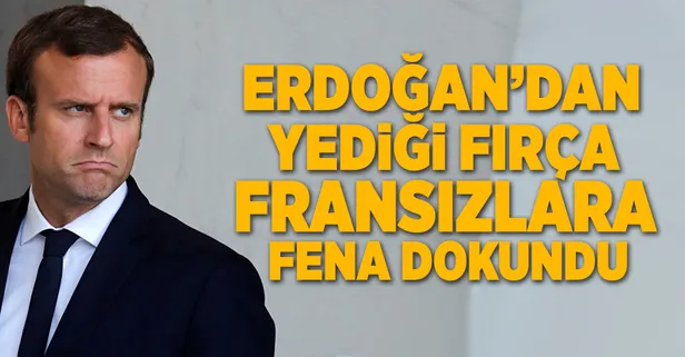 Macron'un yediği ayar Fransızları ağlattı