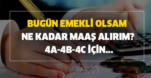 4A- 4B-4C için e-devlet üzerinden güncel maaş hesaplaması!