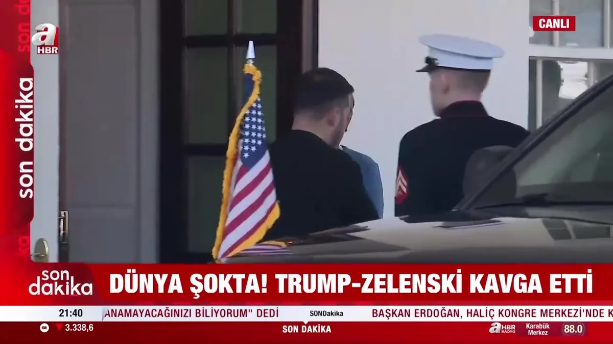 Zelenskiy Beyaz Saray'ı terk etti!