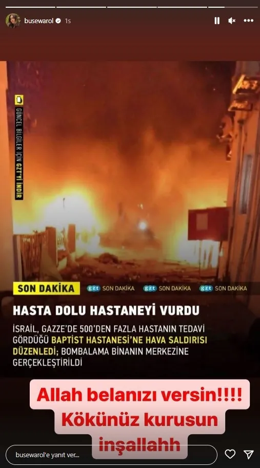 Gazze’deki hastane katliamına tepkiler çığ gibi! Katilsin İsrail kahrol İsrail