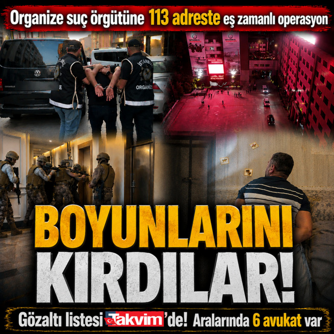 Barış Boyun Organize Silahlı Suç Örgütüne 113 adreste eş zamanlı operasyon: Çok sayıda gözaltı! Aralarında 6 avukat var