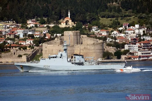 İngiliz savaş gemisi 'HMS Trent' Çanakkale Boğazı'ndan geçti - 9