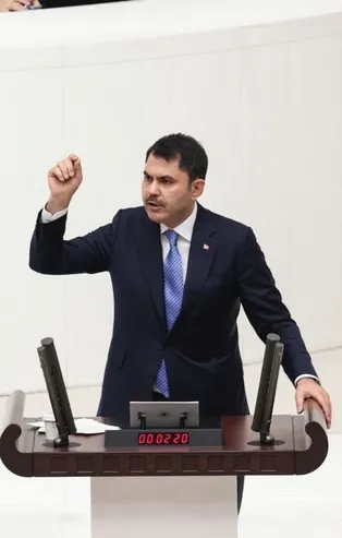 Bakan Kurum Meclis'te HDP'li vekillerin yüzüne vurdu: Siz yaktınız biz yeniden inşa ettik