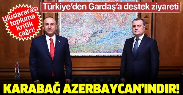 Son dakika: Bakan Çavuşoğlu ile Azerbaycanlı mevkidaşı Bayramov’dan ortak basın toplantısı