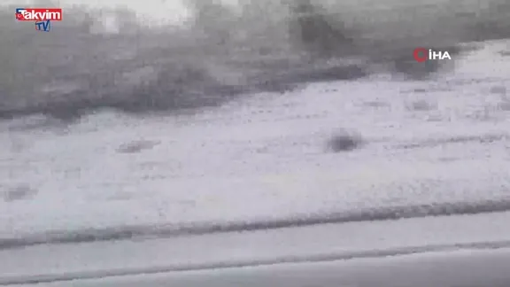 Tekirdağ'ın Malkara'da kar yağışı!
