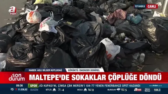 Maltepe'de sokaklar çöple doldu taştı!