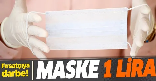 Maske fırsatçısına darbe: Üst limit 1 lira