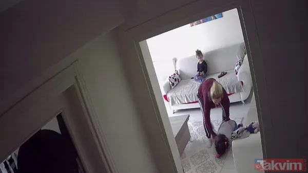 Gizli kamerayla ortaya çıktı! Bir kadının çocuklarına uyguladığı şiddet saniye saniye kaydedildi - 6
