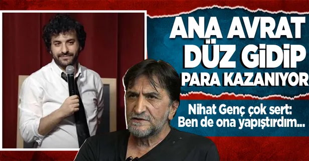 Küfürle mizah yapan Hasan Can Kaya'ya Nihat Genç sert tepki gösterdi: Zıpırın biri seyircinin yüzüne ana avrat düz gidip...