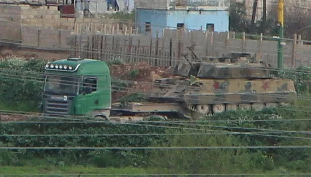 YPG'li teröristlerin Suriye'deki konvoyu görüntülendi-4